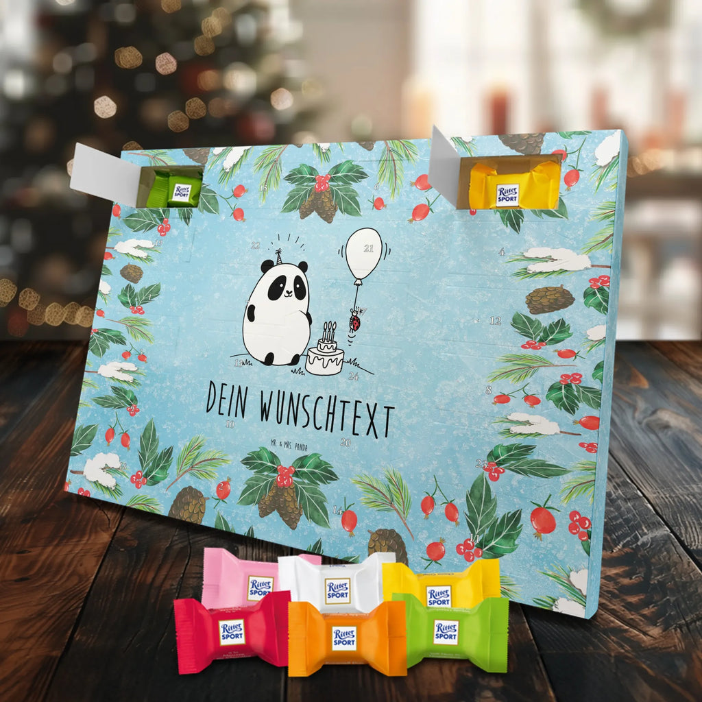  Panda Birthday Personalisierter Adventskalender, Adventskalender mit Namen