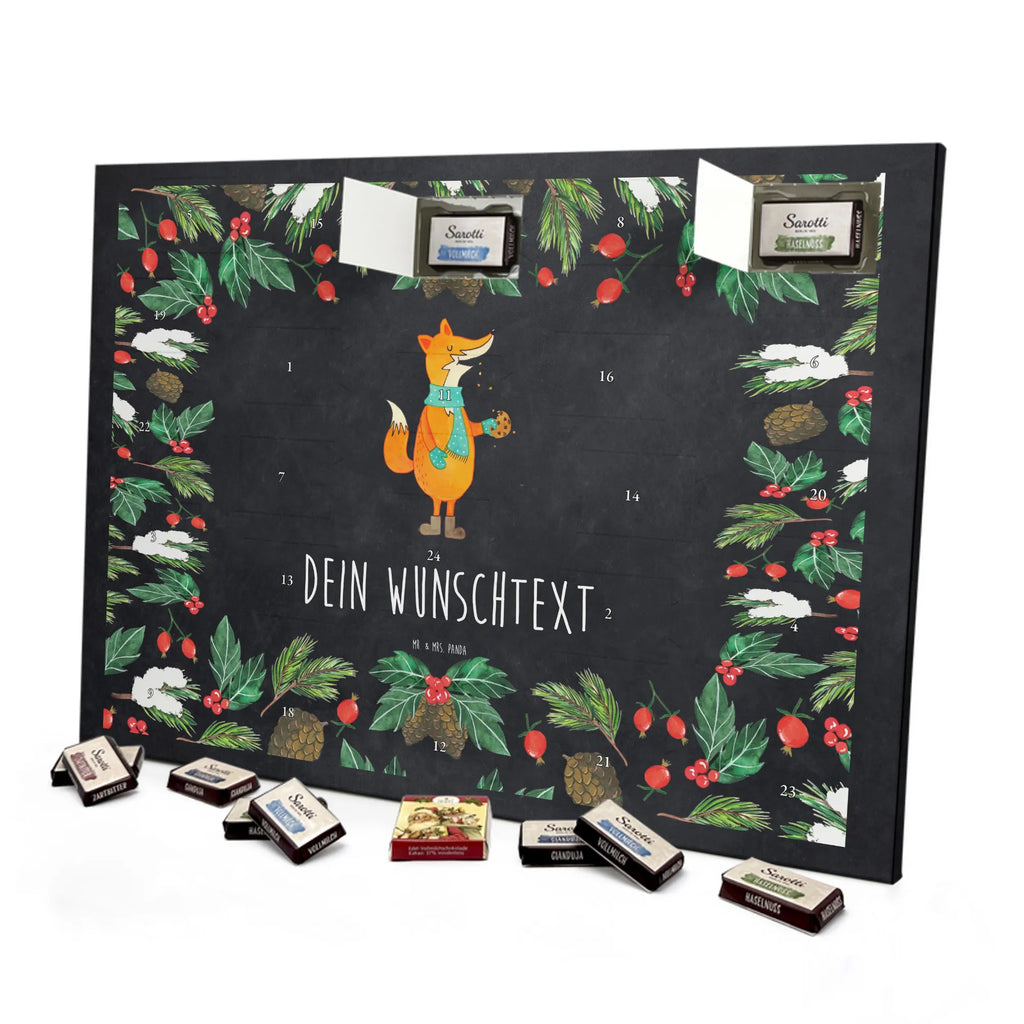 Personalisierter Schoko Adventskalender Fuchs Keks Personalisierter Adventskalender, Adventskalender mit Namen, Fuchs, Winter, Kekse, Weihnachtszeit, Küche Deko, Backen Spruch, Liebe, Füchse, Plätzchen