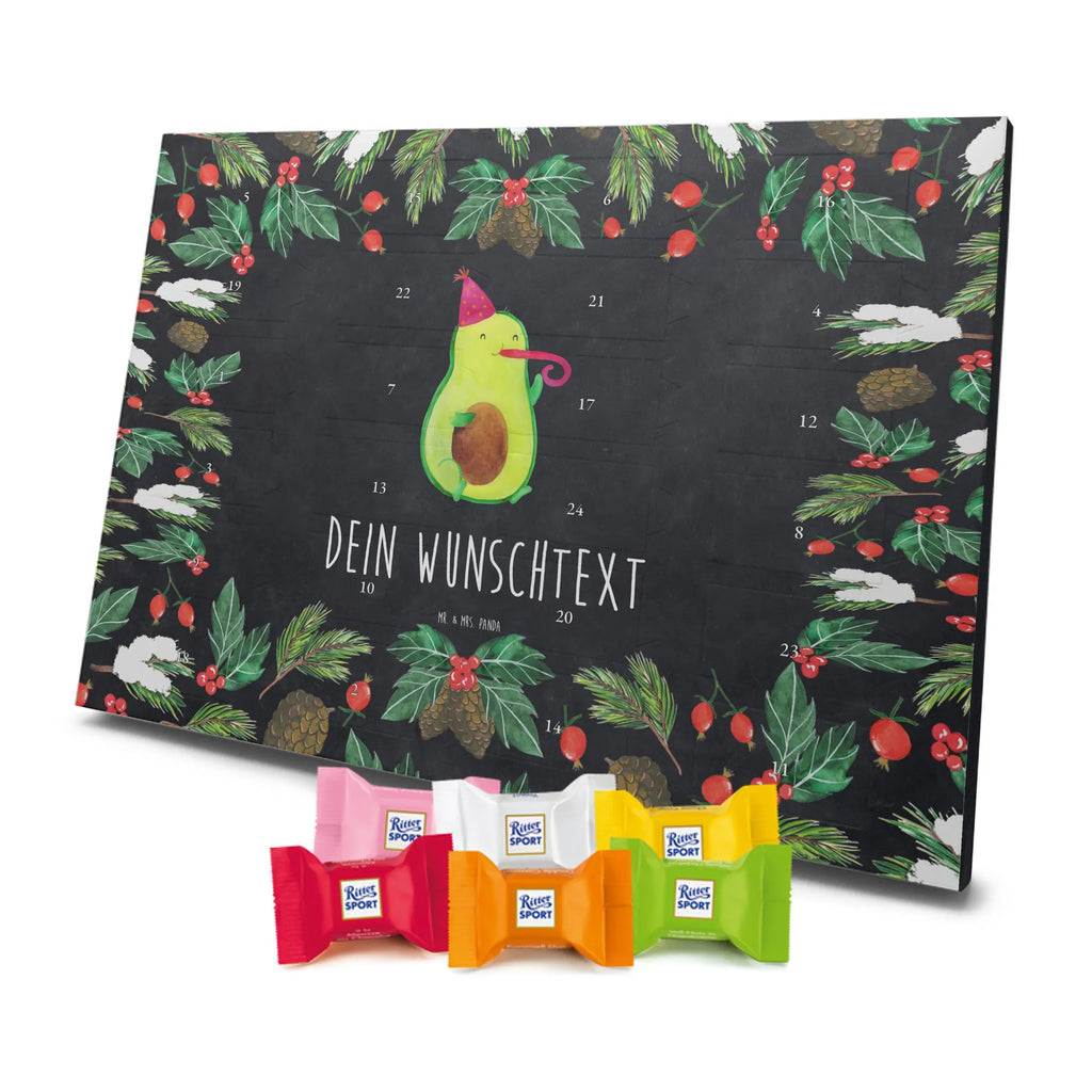Adventskalender mit Namen Avocado Feier Adventskalender mit Namen, Personalisierter Adventskalender, Gesund, Vegan, Veggie, Avocado, Feierlichkeit, Gute Laune, Fete, Geburtstag, Party, Tröte, Feier