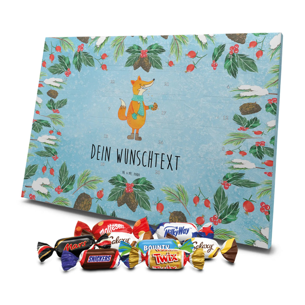 Personalisierter Schoko Adventskalender Fuchs Keks Personalisierter Adventskalender, Adventskalender mit Namen, Fuchs, Winter, Kekse, Weihnachtszeit, Küche Deko, Backen Spruch, Liebe, Füchse, Plätzchen