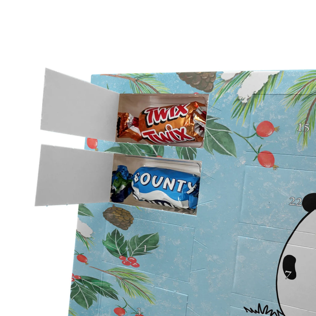 Adventskalender mit Namen Panda Weihnachtsgeschenk Personalisierter Adventskalender, Adventskalender mit Namen