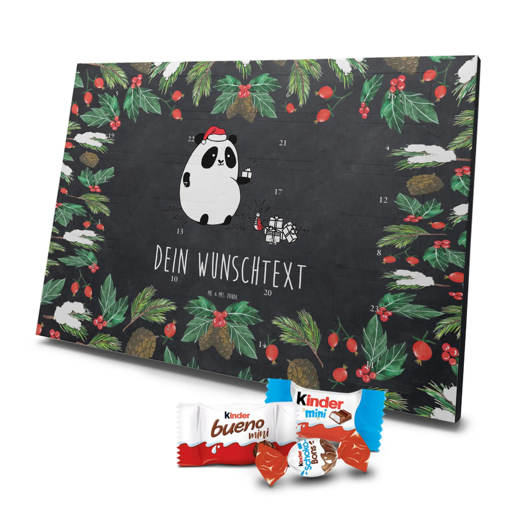 Adventskalender mit Namen Panda Weihnachtsgeschenk Personalisierter Adventskalender, Adventskalender mit Namen