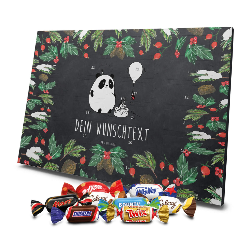  Panda Birthday Adventskalender mit Namen, Personalisierter Adventskalender