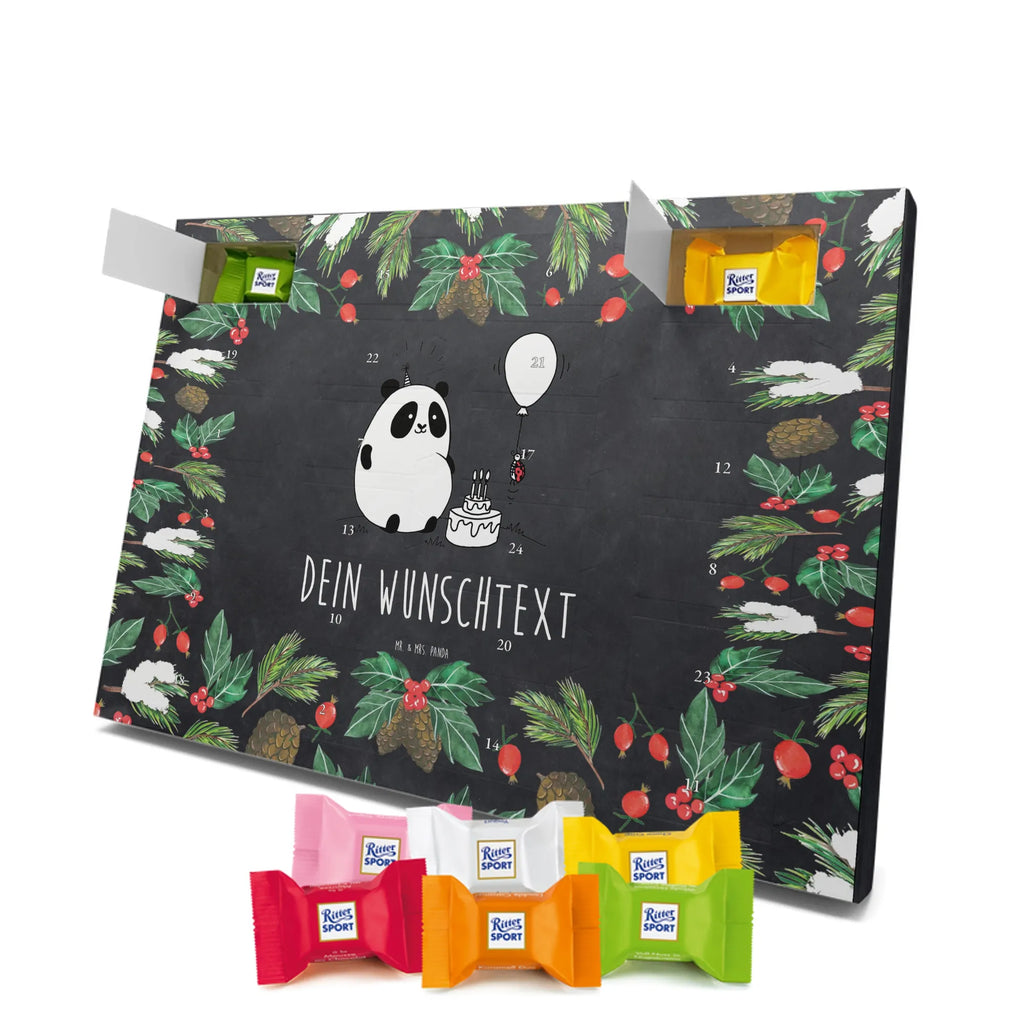  Panda Birthday Adventskalender mit Namen, Personalisierter Adventskalender