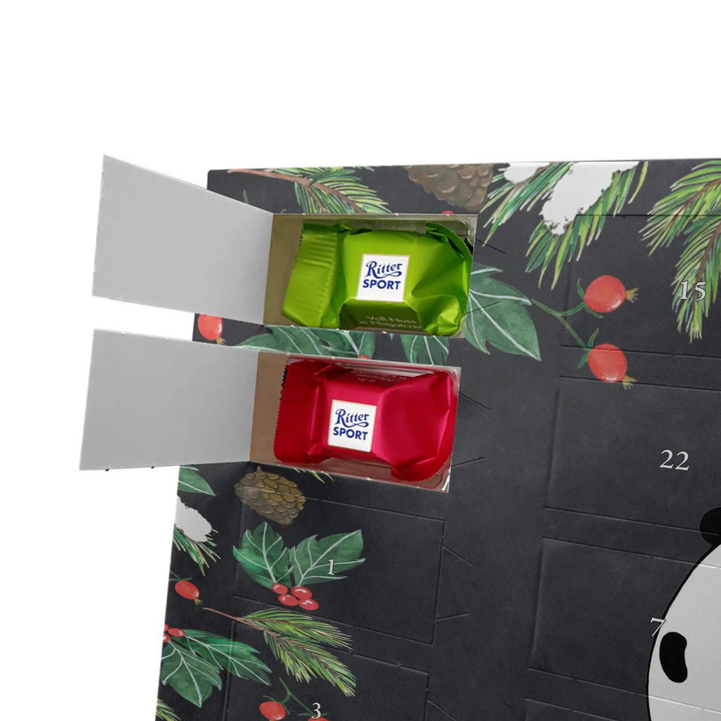 Panda Birthday Adventskalender mit Namen, Personalisierter Adventskalender