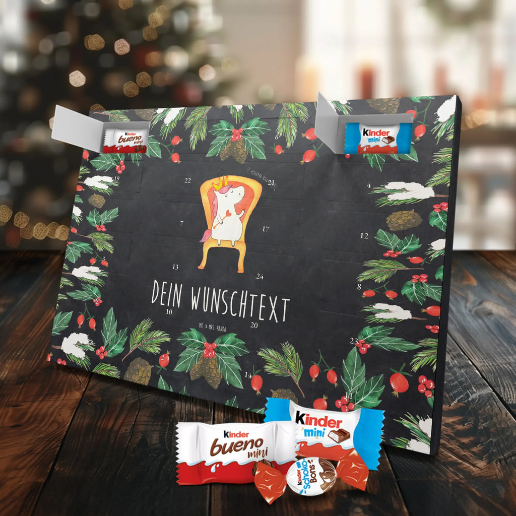 Adventskalender mit Namen Einhorn König Adventskalender mit Namen, Personalisierter Adventskalender, Unicorn, Einhorn, Einhörner, Einhorn Deko, König, Krone, Bundeskanzler, Präsident, Prinzessin, Herrscher, Kaiser
