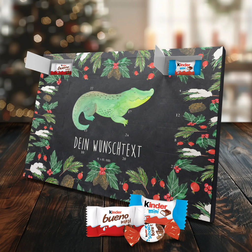 Personalisierter Schoko Adventskalender Krokodil Personalisierter Adventskalender, Adventskalender mit Namen, Meerestiere, Meer, Urlaub, Verrückt sein, Reiselust, Freundin, Spontan sein, Beste Freundin, Lieblingsmensch, Krokodil, Abenteuerlust, Krokodile