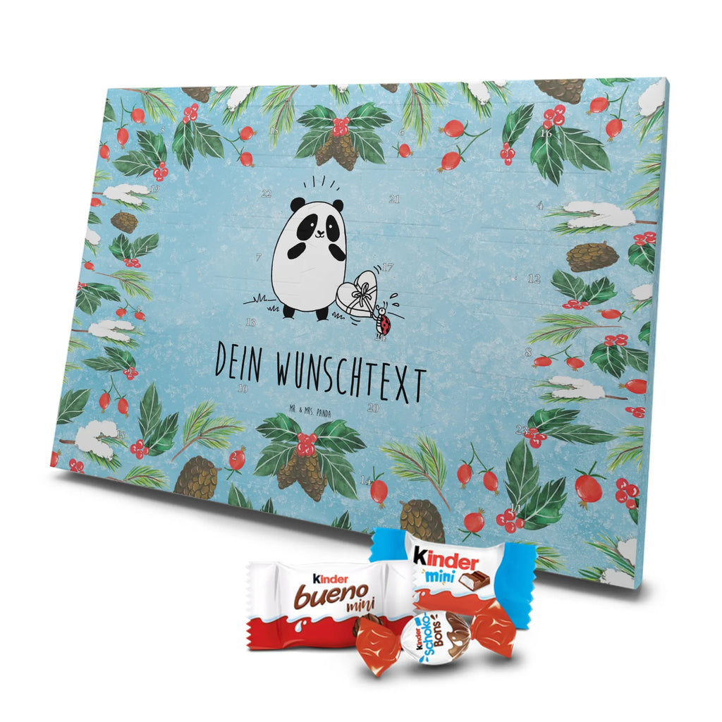 Panda Thank you Adventskalender mit Namen, Personalisierter Adventskalender