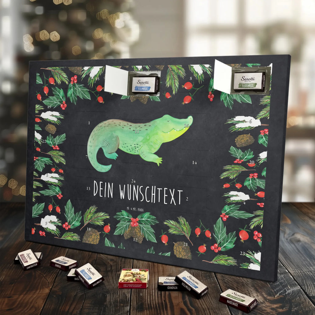 Personalisierter Schoko Adventskalender Krokodil Personalisierter Adventskalender, Adventskalender mit Namen, Meerestiere, Meer, Urlaub, Verrückt sein, Reiselust, Freundin, Spontan sein, Beste Freundin, Lieblingsmensch, Krokodil, Abenteuerlust, Krokodile