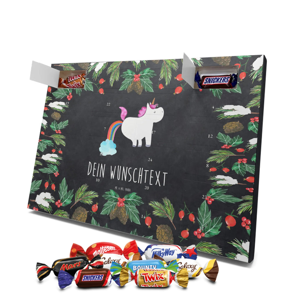 Personalisierter Schoko Adventskalender Einhorn Pupsen Adventskalender mit Namen, Personalisierter Adventskalender, Einhörner, Einhorn, Unicorn, Einhorn Deko, Freundin, Lustig, Erwachsenwerden, Regenbogen, Einhornpower, Glitzer, Pups, Spaß