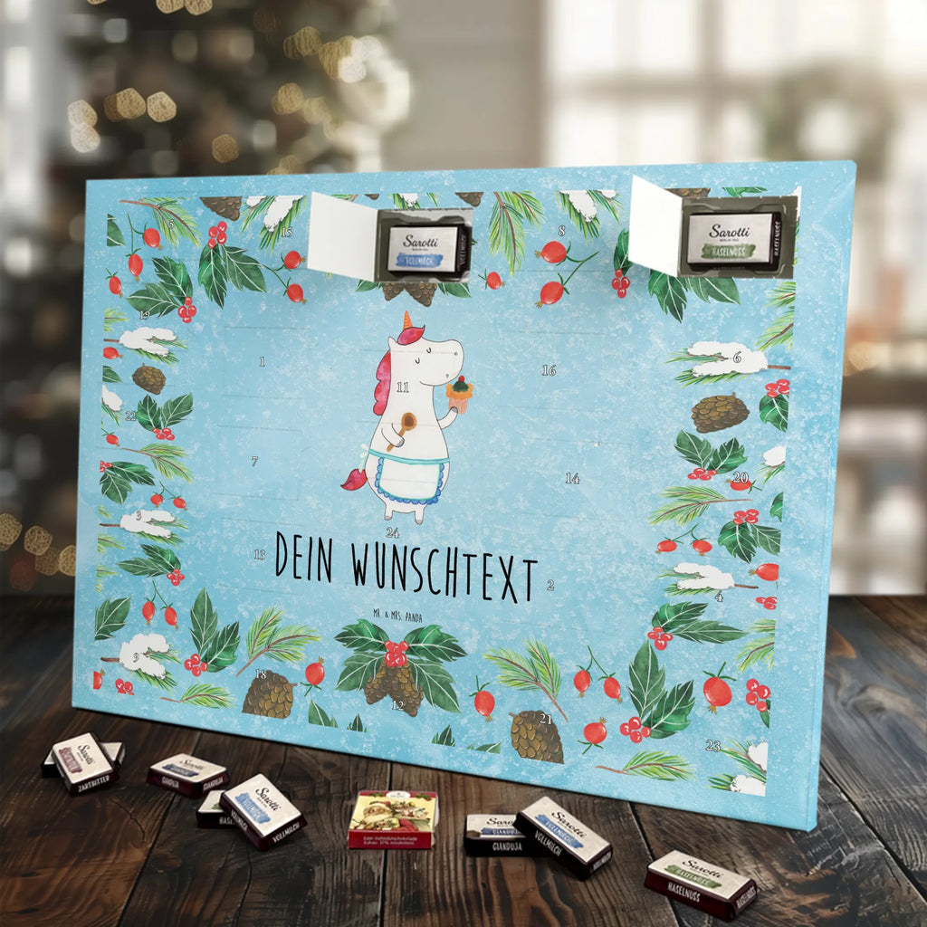 Adventskalender mit Namen Einhorn Küche Personalisierter Adventskalender, Adventskalender mit Namen, Einhörner, Unicorn, Einhorn Deko, Einhorn, Backen, Koch, Bäckerin, Träumen, Kuchen, Hobbykoch, Motivation, Torte, Träumer, Muffin