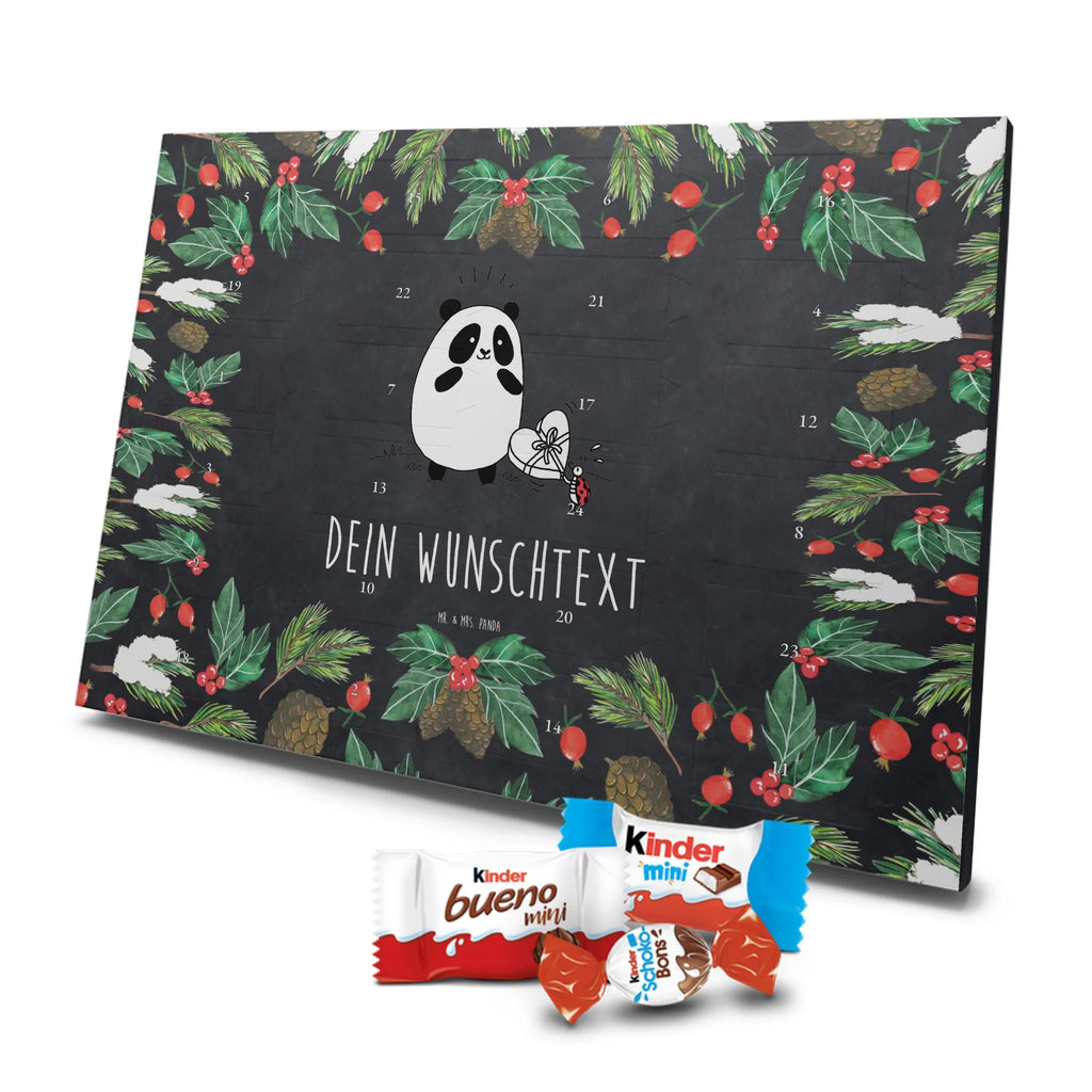  Panda Thank you Adventskalender mit Namen, Personalisierter Adventskalender