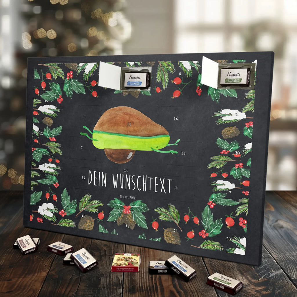 Adventskalender mit Namen Avocado Yoga Adventskalender mit Namen, Personalisierter Adventskalender, Gesund, Vegan, Veggie, Avocado, Avocado Yoga Vegan