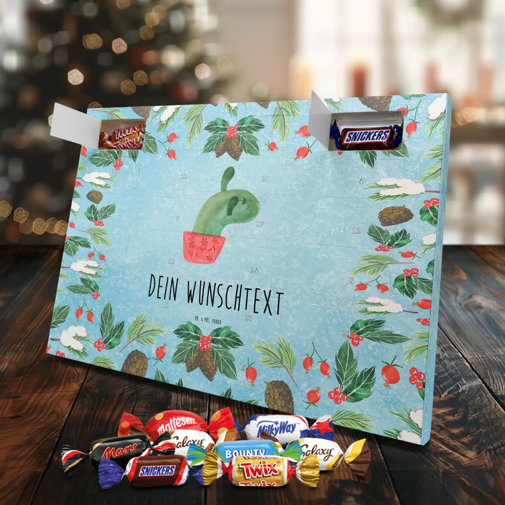Personalisierter Schoko Adventskalender Kaktus Mama Personalisierter Adventskalender, Adventskalender mit Namen, Kakteen, Kaktus, Ärger, Büro, Motivation, Schule, Kaktusliebe, Quote, Büroalltag