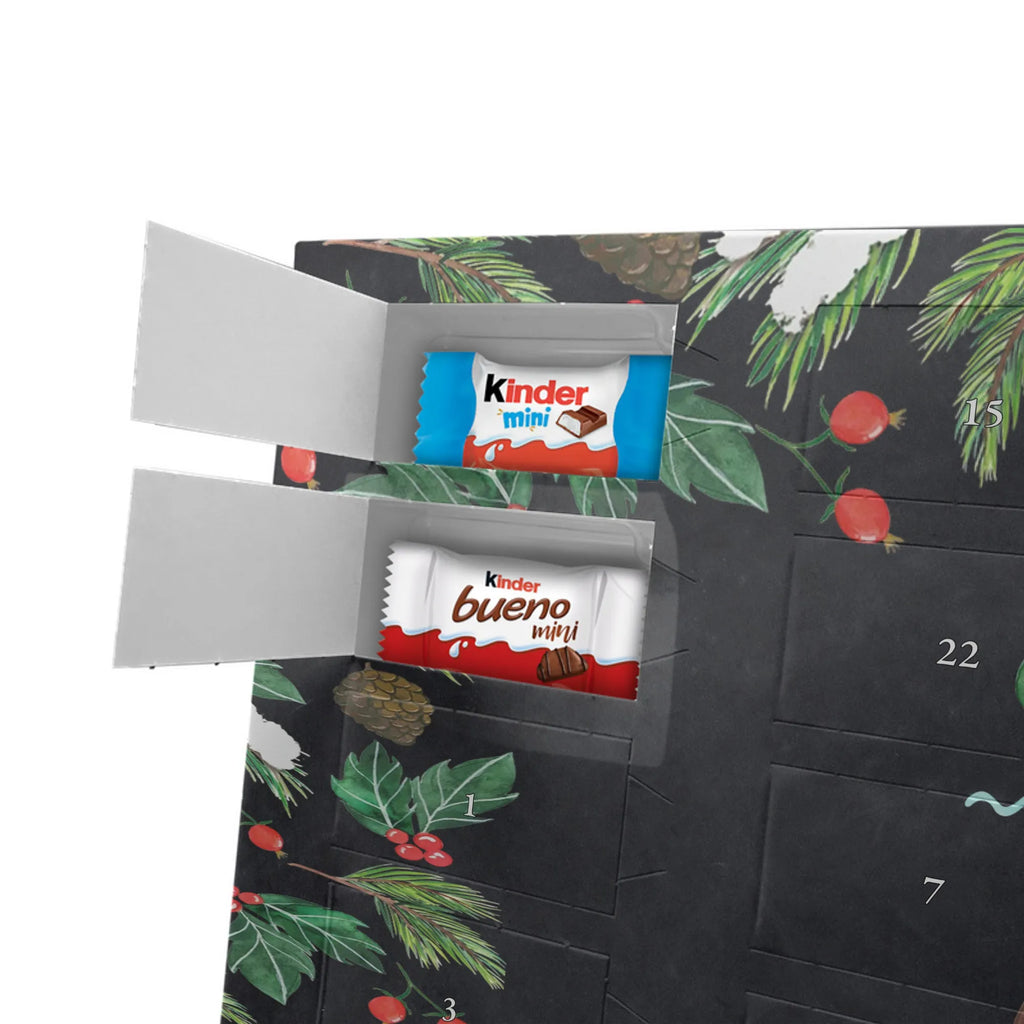 Personalisierter Schoko Adventskalender Otter Seerose Personalisierter Adventskalender, Adventskalender mit Namen, Fischotter, Seeotter, Otter, Otter Seeotter See Otter