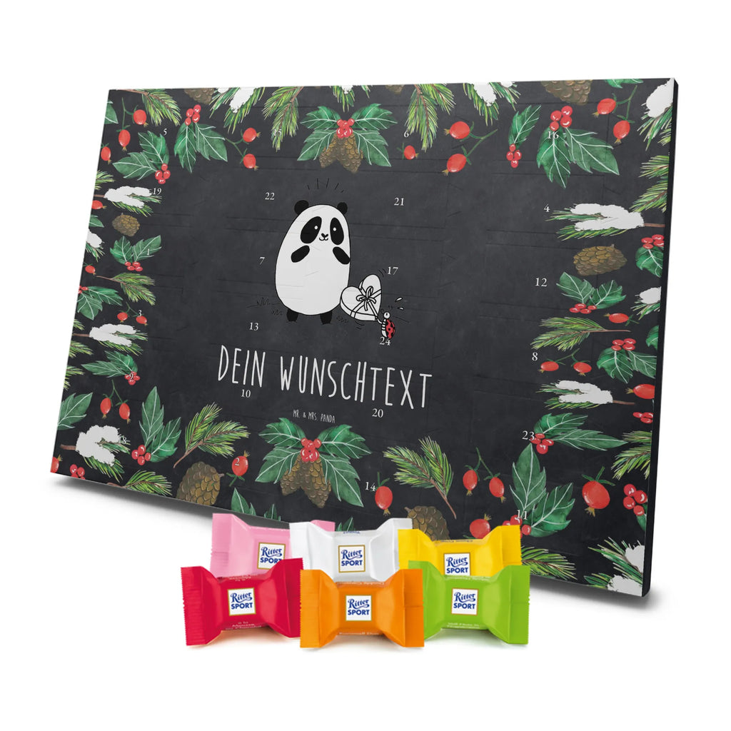  Panda Thank you Adventskalender mit Namen, Personalisierter Adventskalender