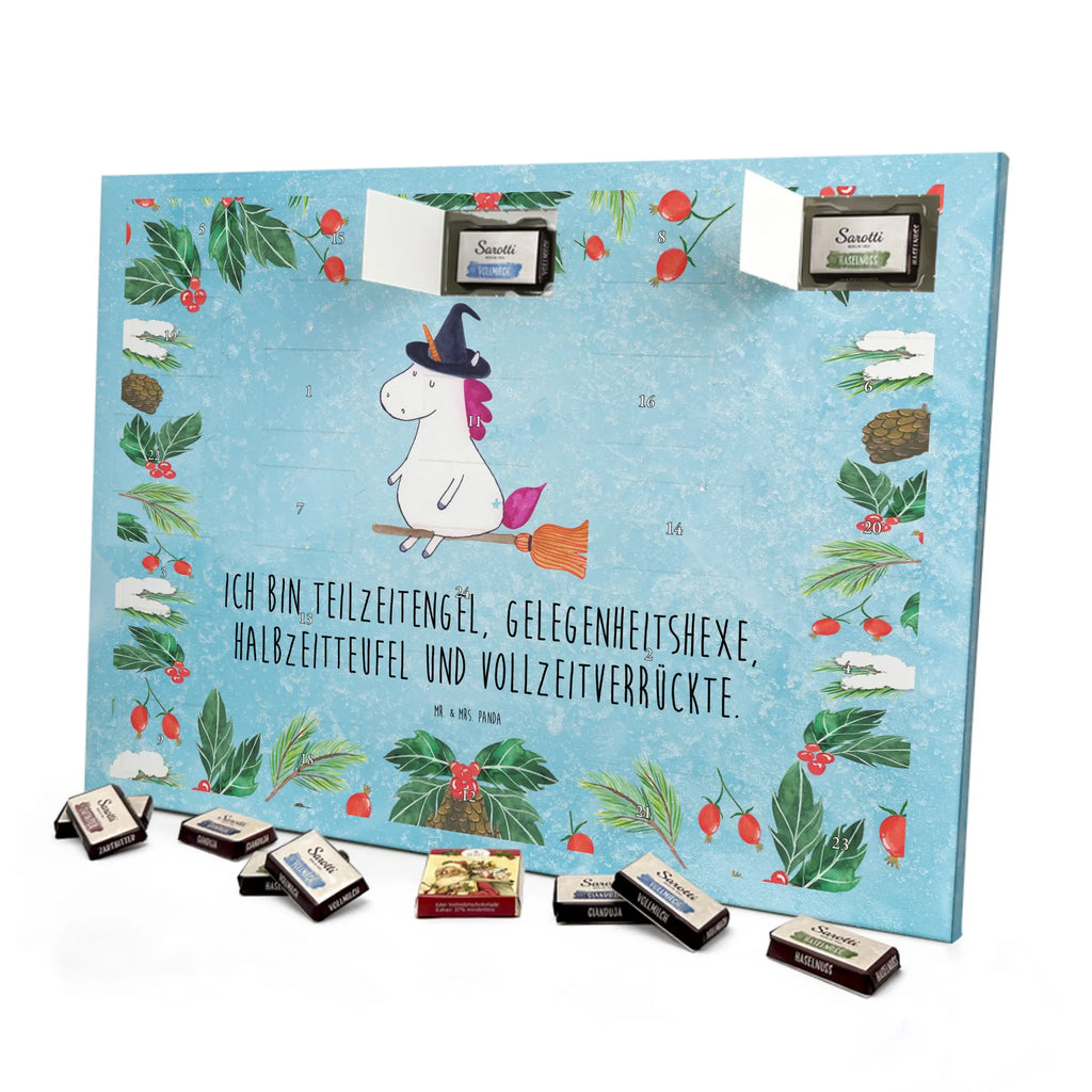 Chocolate advent calendar unicorn Witch bad girl, mad, witch, wife gift, girlfriend present, devil, bitch