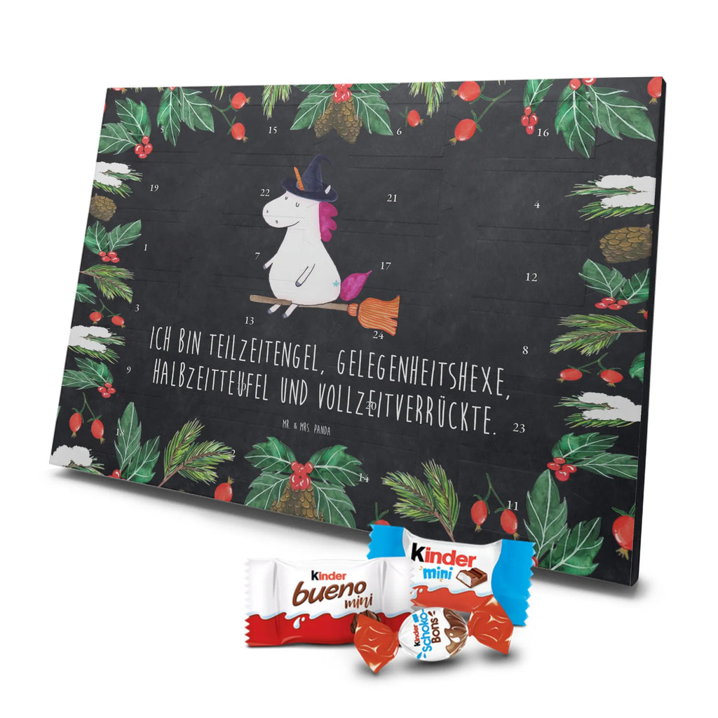 Chocolate advent calendar unicorn Witch bad girl, mad, witch, wife gift, girlfriend present, devil, bitch
