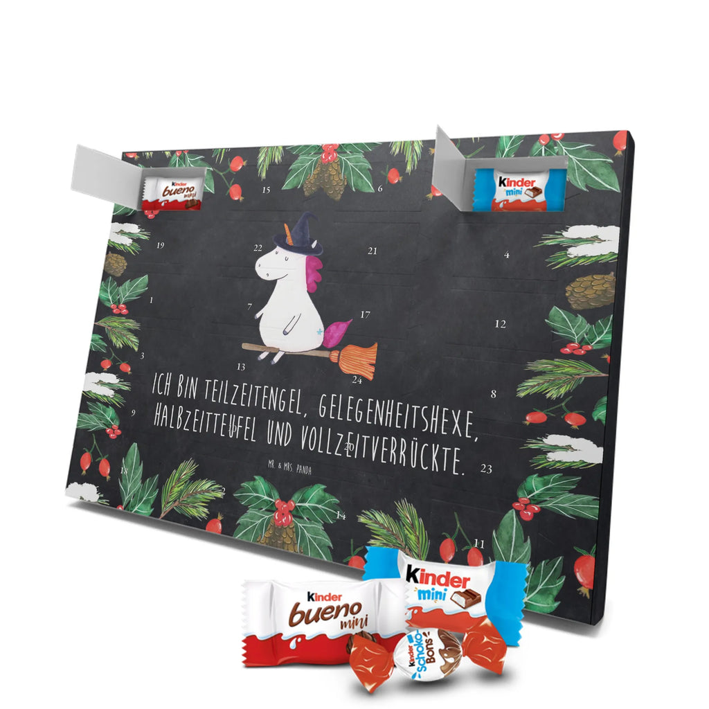 Chocolate advent calendar unicorn Witch bad girl, mad, witch, wife gift, girlfriend present, devil, bitch