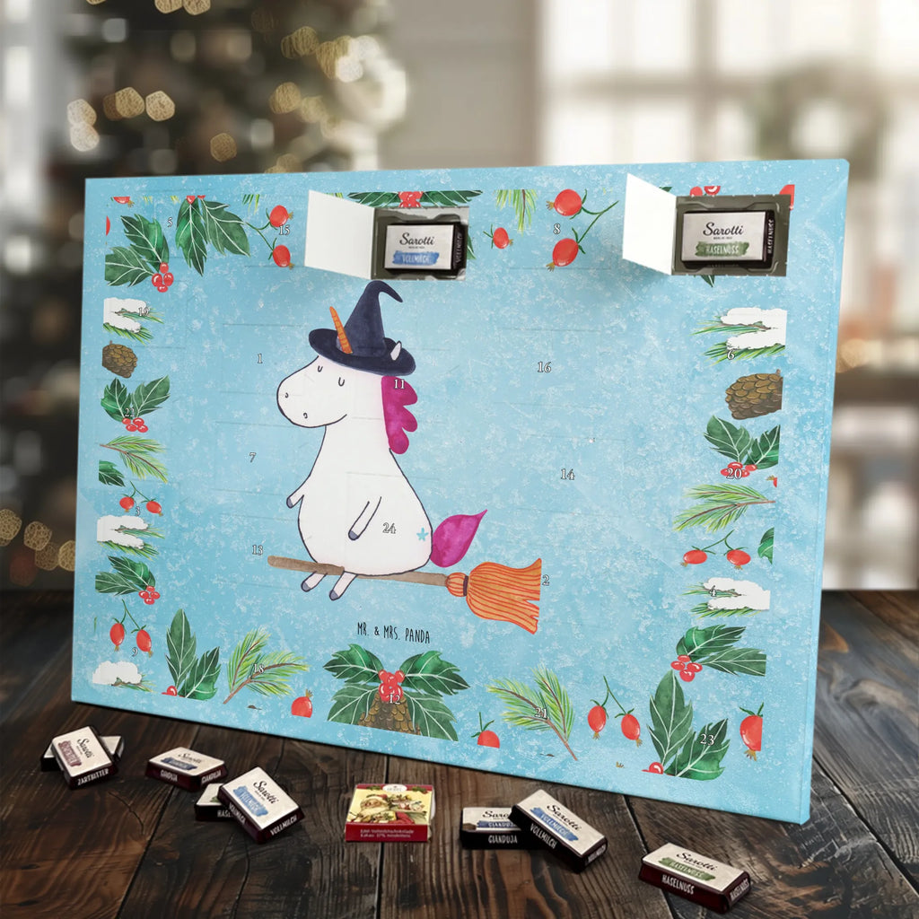 Chocolate advent calendar unicorn Witch bad girl, mad, witch, wife gift, girlfriend present, devil, bitch