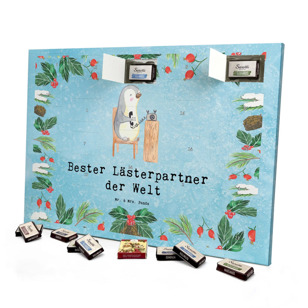 Chocolate advent calendar penguin Best blasphemous partner in the world gift, birthday, gift idea, birthday present, giving, thank you, for, make you happy, gift tip, fun, Blasphemer partner, friend, blaspheme, blasphemer sister, Lester partner, best friend