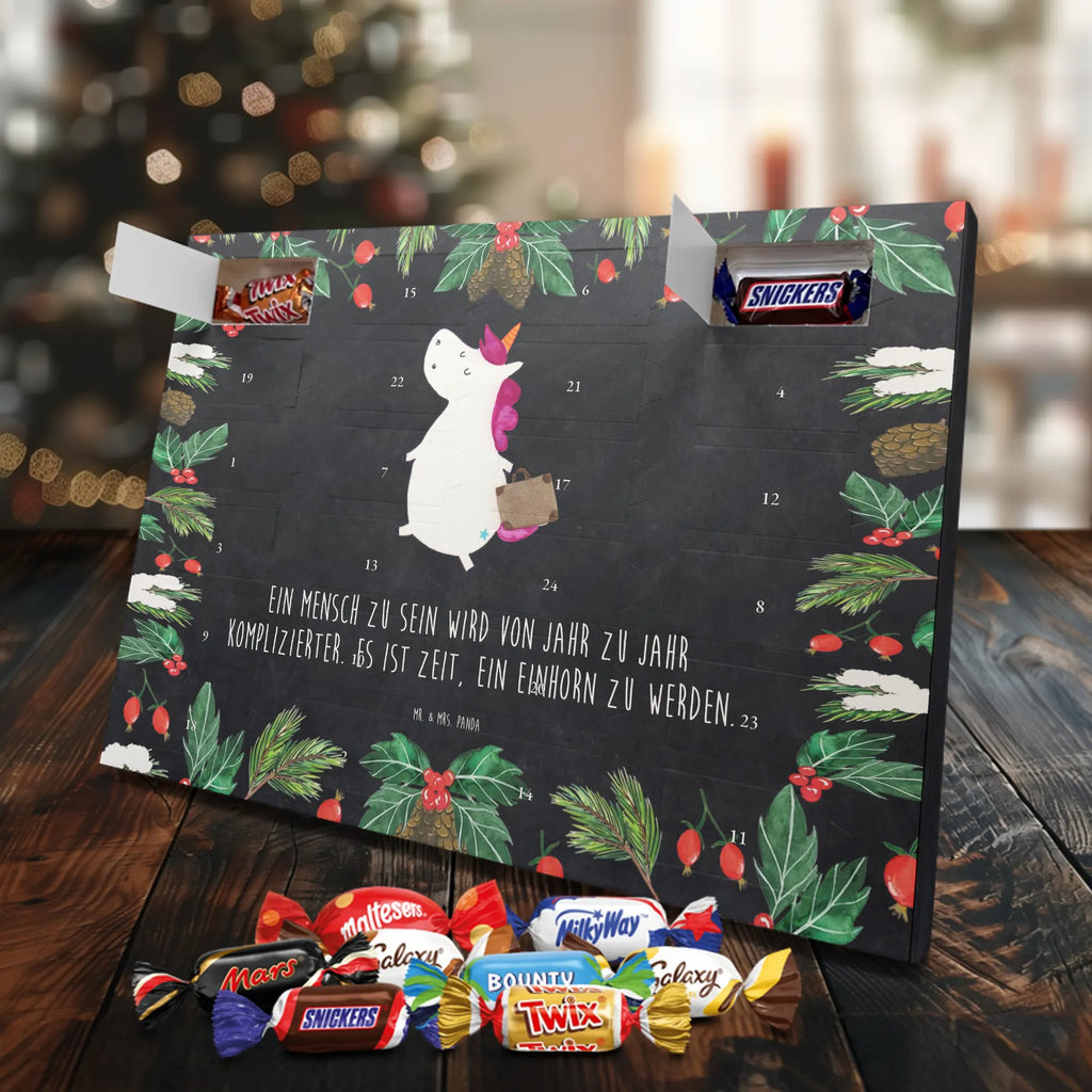 Chocolate advent calendar unicorn Suitcase travel, adventure, suitcase, holiday present, luggage, traveler gift