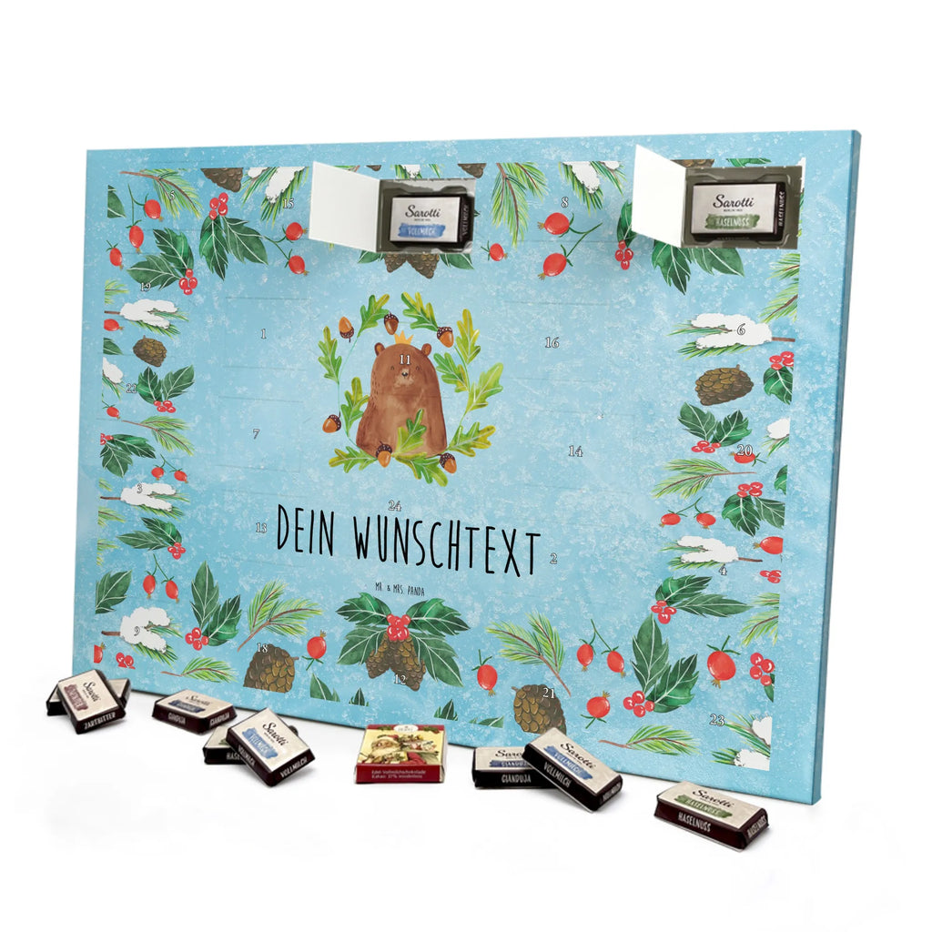 Personalisierter Schoko Adventskalender Bär König Adventskalender mit Namen, Personalisierter Adventskalender, Teddy, Bär, Teddybär, Vater, Papa, Papa Bär, Papi, Dad, Bester Papa, Vatertag, Bester Vater, Weltbester Papa, Daddy