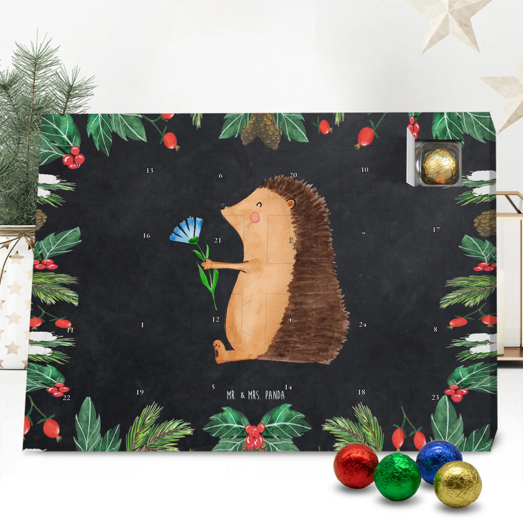 Chocolate advent calendar Hedgehog Flower gift ideas, gifts, small animals, good mood, cute, funny sayings, cute animal motives, hand drawn, special gifts, card, animal lover, hospital, illness, get well soon, recovery wishes, sick, visit