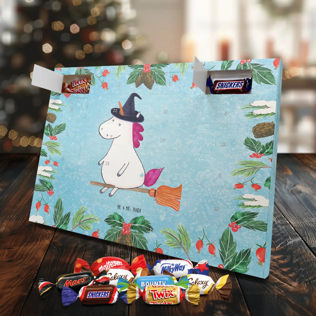 Chocolate advent calendar unicorn Witch bad girl, mad, witch, wife gift, girlfriend present, devil, bitch