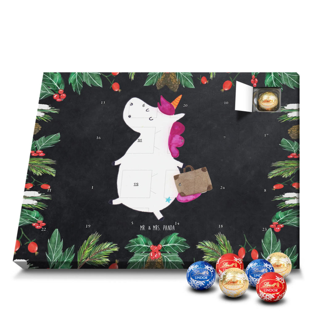 Chocolate advent calendar unicorn Suitcase travel, adventure, suitcase, holiday present, luggage, traveler gift