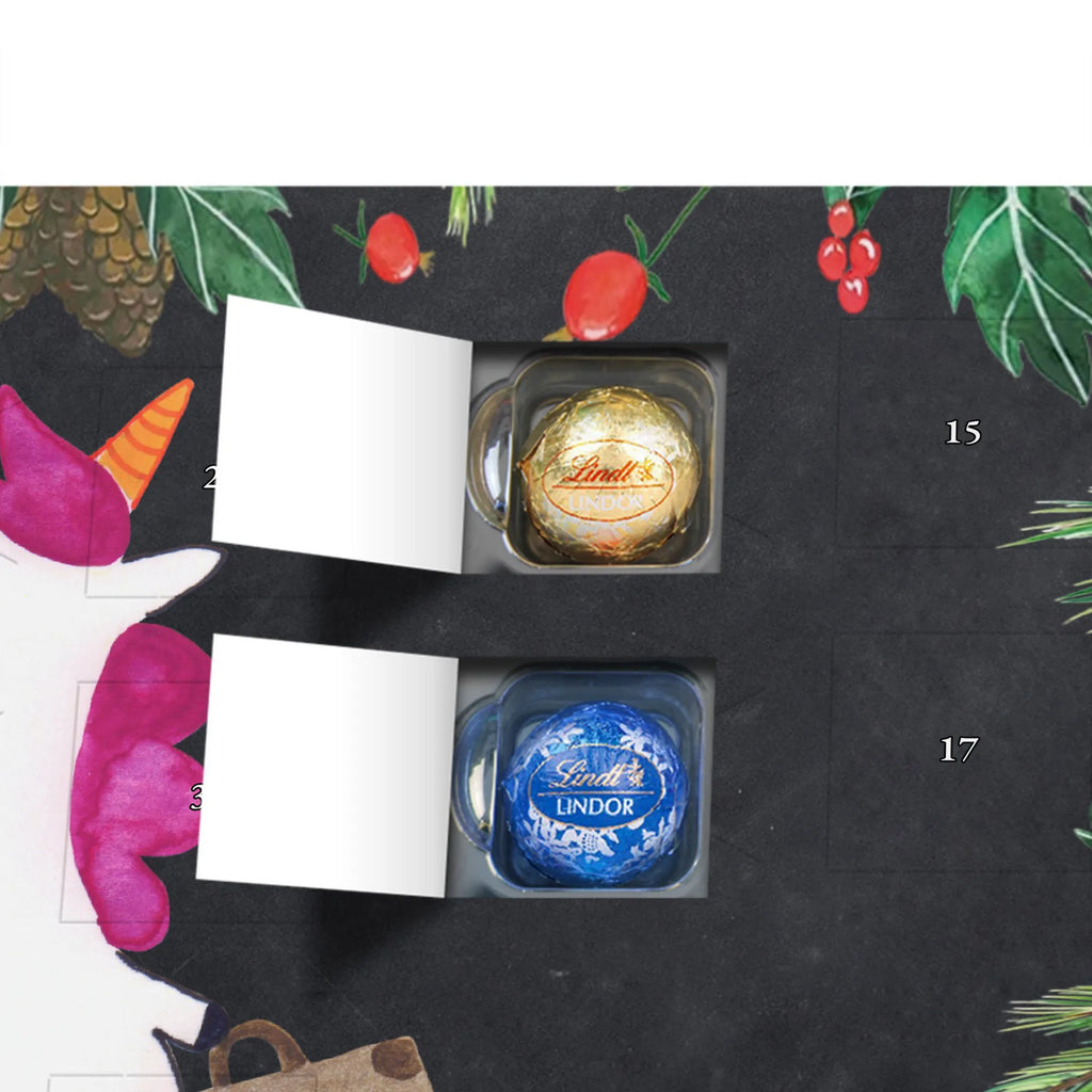 Chocolate advent calendar unicorn Suitcase travel, adventure, suitcase, holiday present, luggage, traveler gift