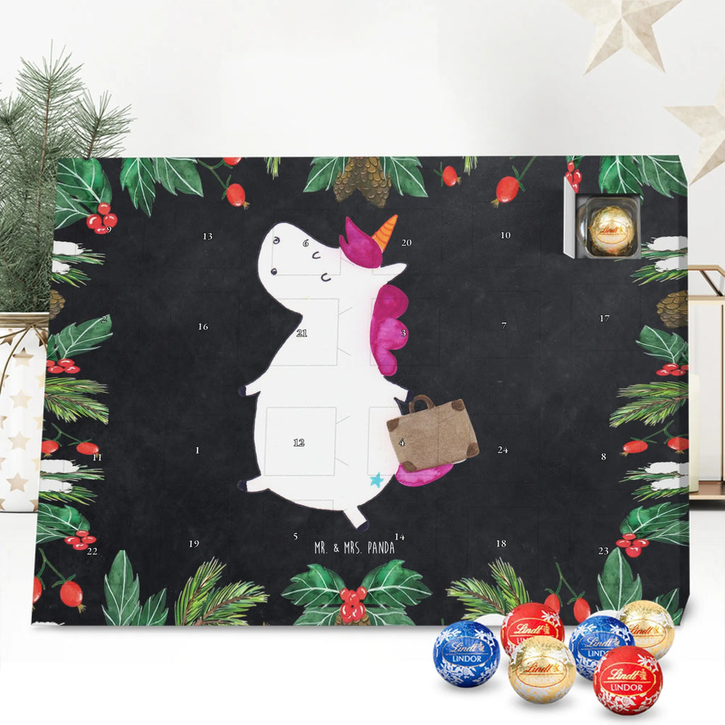 Chocolate advent calendar unicorn Suitcase travel, adventure, suitcase, holiday present, luggage, traveler gift