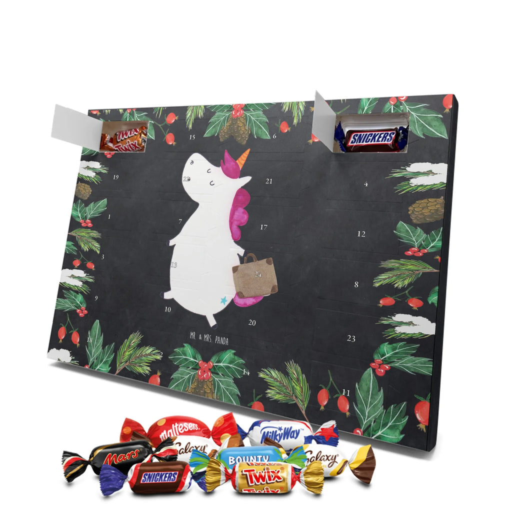 Chocolate advent calendar unicorn Suitcase travel, adventure, suitcase, holiday present, luggage, traveler gift