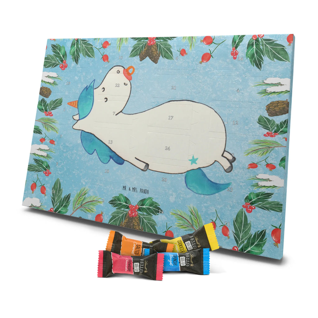 Chocolate advent calendar unicorn dummy birth present, birth gift, mother, gift birth, toddler, infant, pacifier