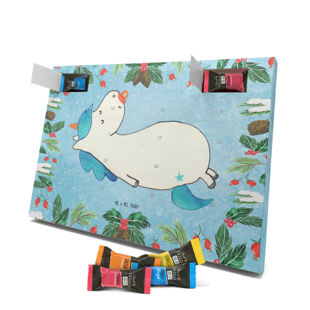 Chocolate advent calendar unicorn dummy birth present, birth gift, mother, gift birth, toddler, infant, pacifier