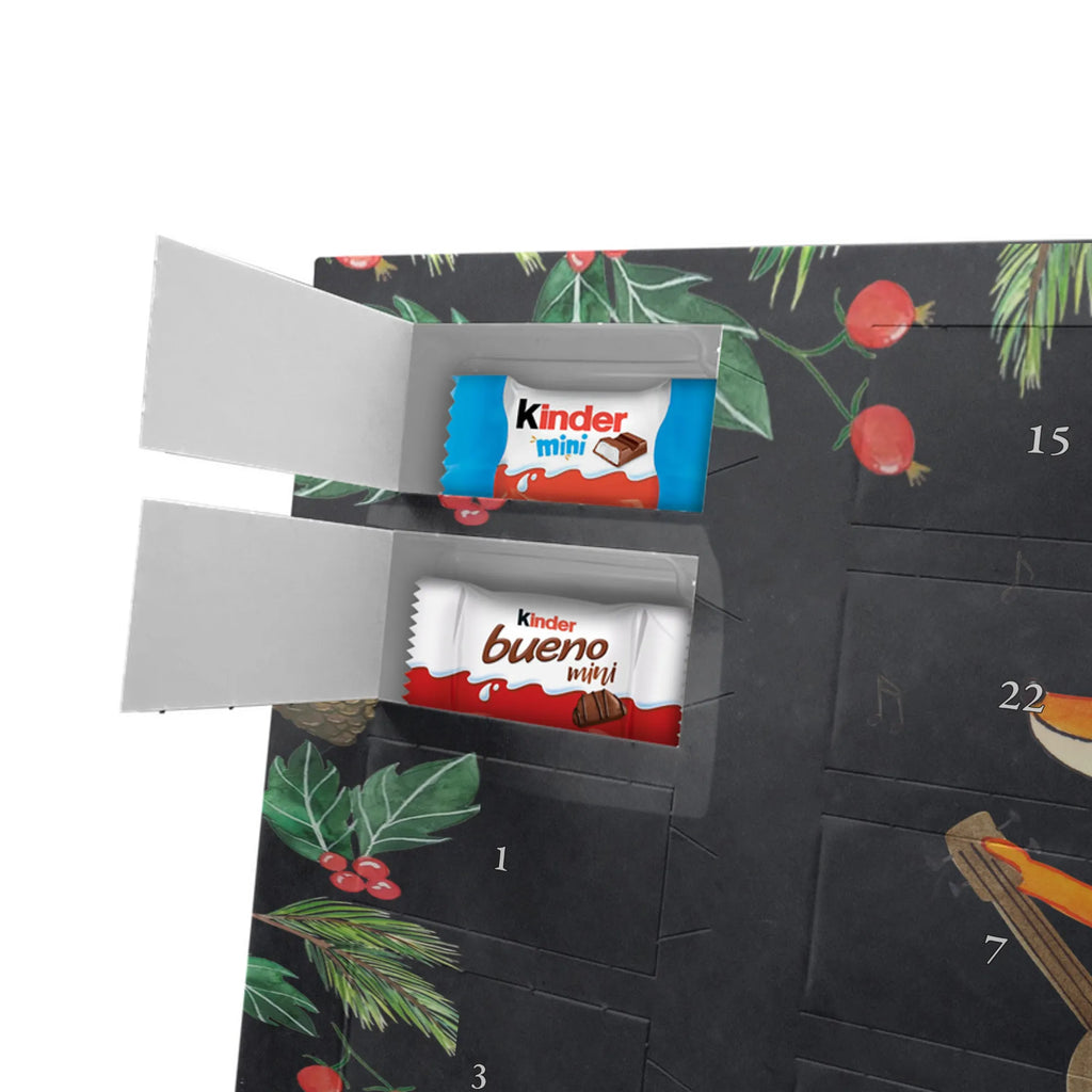 Chocolate advent calendar Fox guitar forest wildlife, clever as a fox, foxes, animal lover, music saying, singer, gift musician, guitar, musician