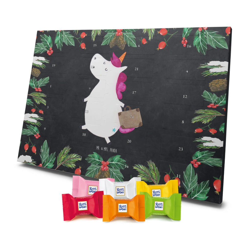 Chocolate advent calendar unicorn Suitcase travel, adventure, suitcase, holiday present, luggage, traveler gift