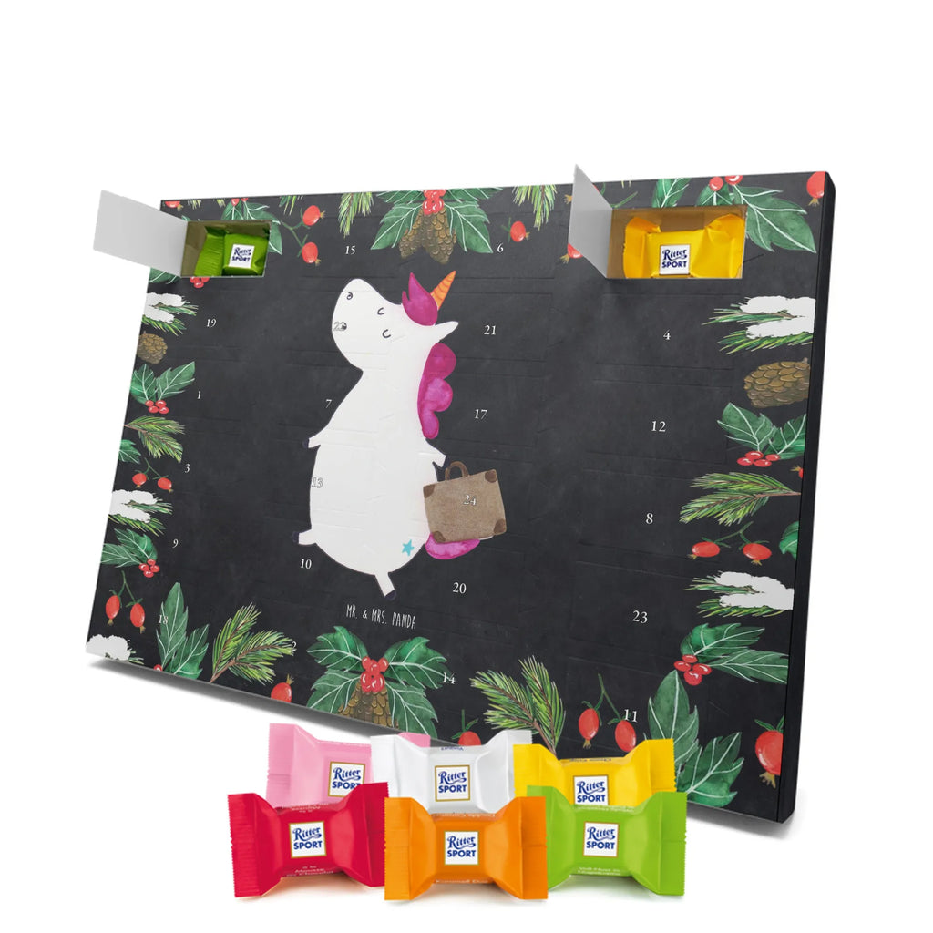 Chocolate advent calendar unicorn Suitcase travel, adventure, suitcase, holiday present, luggage, traveler gift