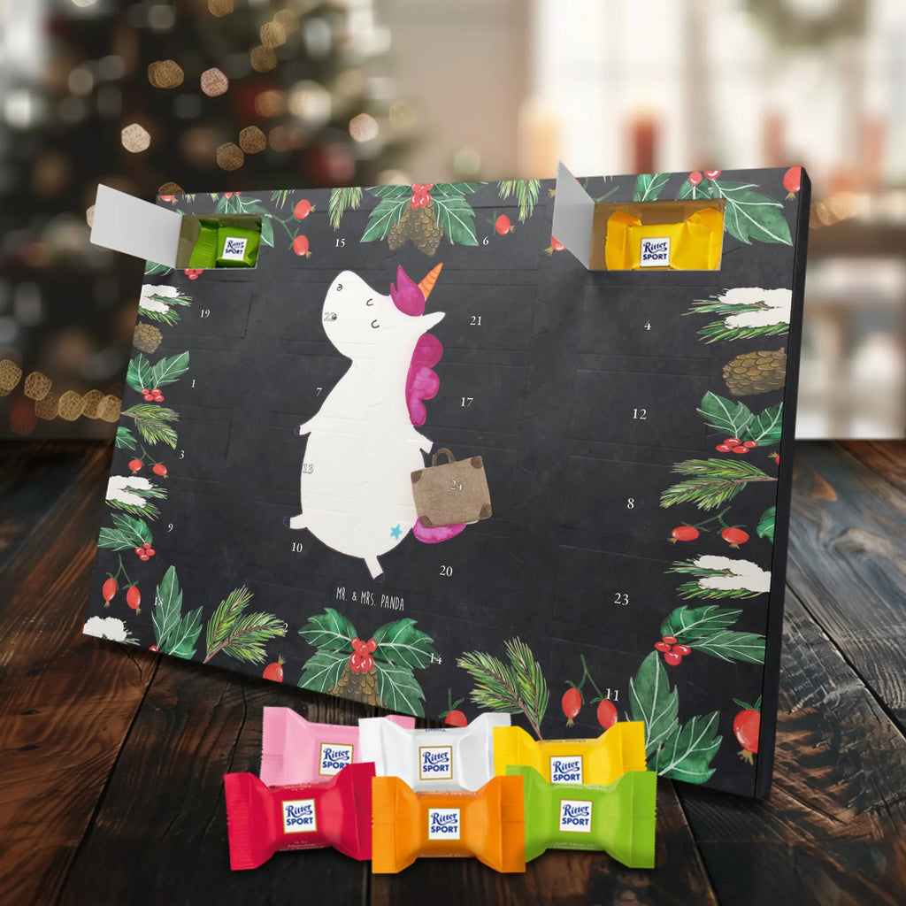 Chocolate advent calendar unicorn Suitcase travel, adventure, suitcase, holiday present, luggage, traveler gift