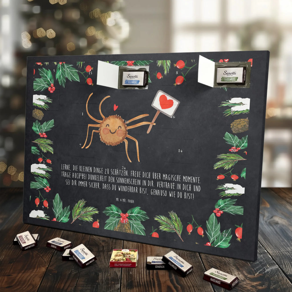 Chocolate advent calendar Spider Agatha Motivation Spider, Spider Agathe