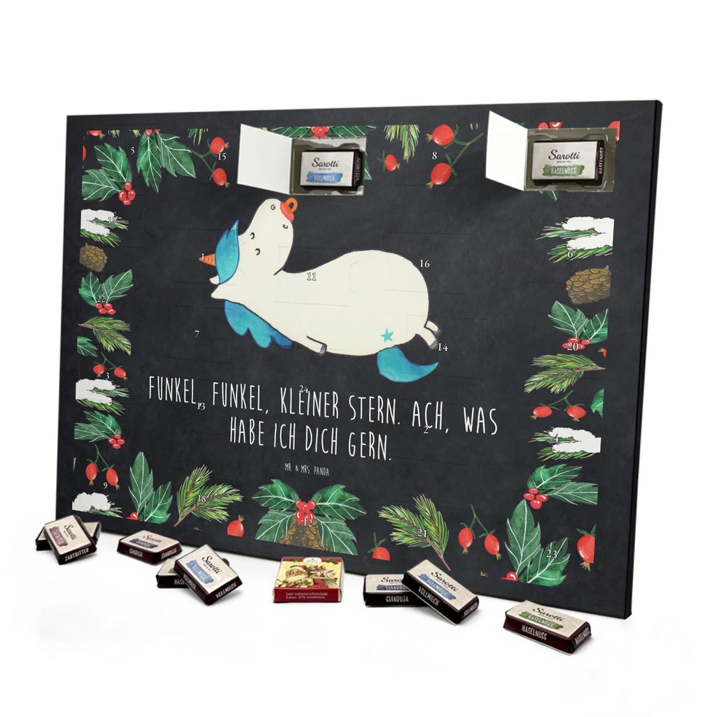 Chocolate advent calendar unicorn dummy birth present, birth gift, mother, gift birth, toddler, infant, pacifier