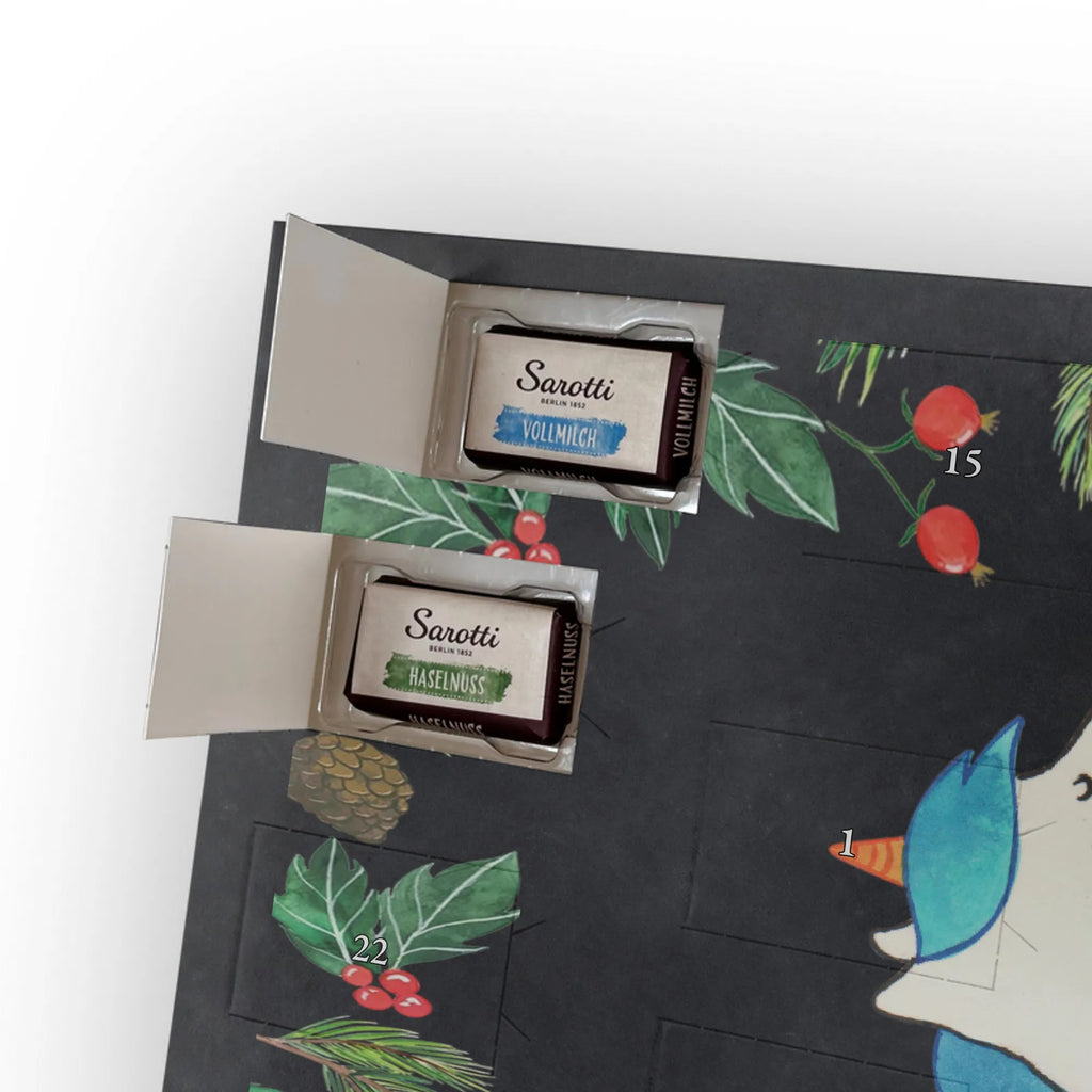 Chocolate advent calendar unicorn dummy birth present, birth gift, mother, gift birth, toddler, infant, pacifier