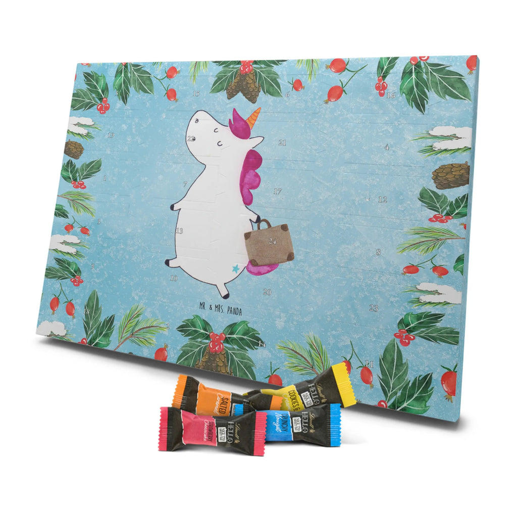 Chocolate advent calendar unicorn Suitcase travel, adventure, suitcase, holiday present, luggage, traveler gift