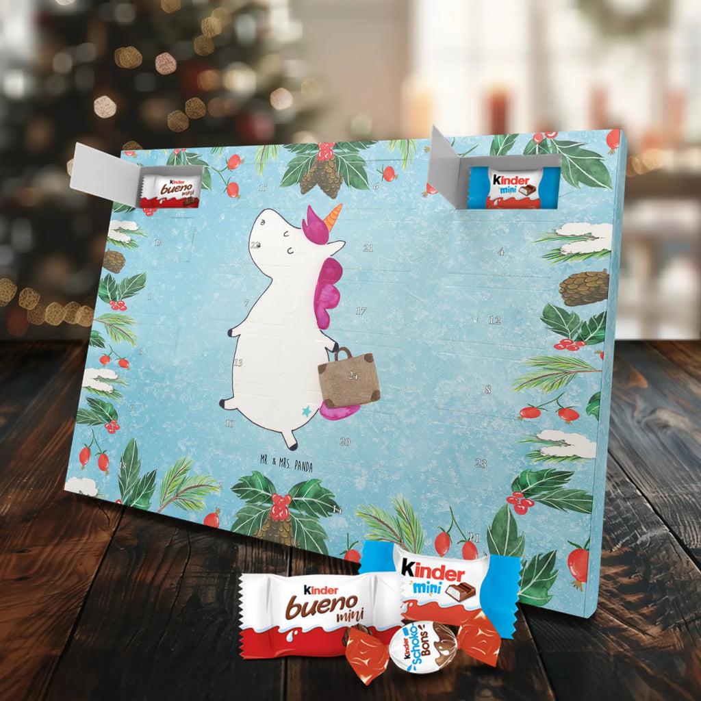 Chocolate advent calendar unicorn Suitcase travel, adventure, suitcase, holiday present, luggage, traveler gift