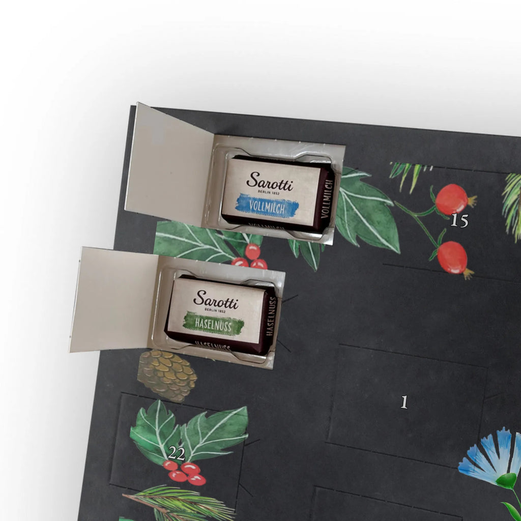 Chocolate advent calendar Hedgehog Flower gift ideas, gifts, small animals, good mood, cute, funny sayings, cute animal motives, hand drawn, special gifts, card, animal lover, hospital, illness, get well soon, recovery wishes, sick, visit