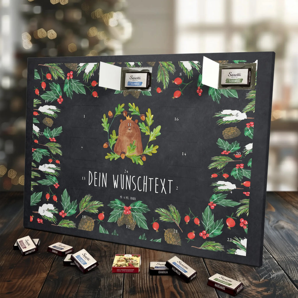Personalisierter Schoko Adventskalender Bär König Adventskalender mit Namen, Personalisierter Adventskalender, Teddy, Bär, Teddybär, Vater, Papa, Papa Bär, Papi, Dad, Bester Papa, Vatertag, Bester Vater, Weltbester Papa, Daddy