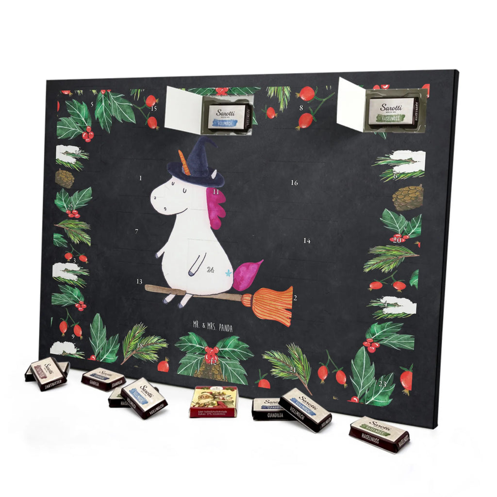 Chocolate advent calendar unicorn Witch bad girl, mad, witch, wife gift, girlfriend present, devil, bitch