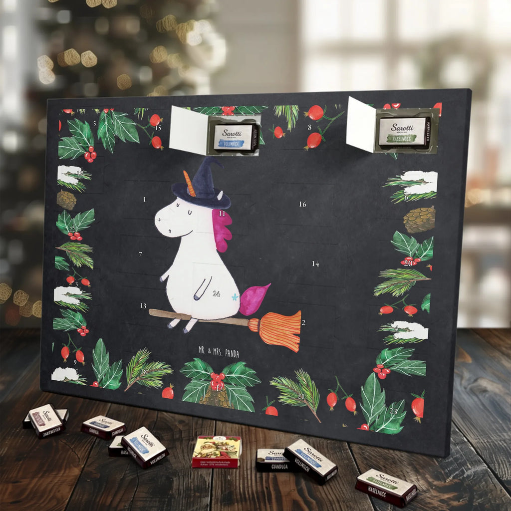 Chocolate advent calendar unicorn Witch bad girl, mad, witch, wife gift, girlfriend present, devil, bitch
