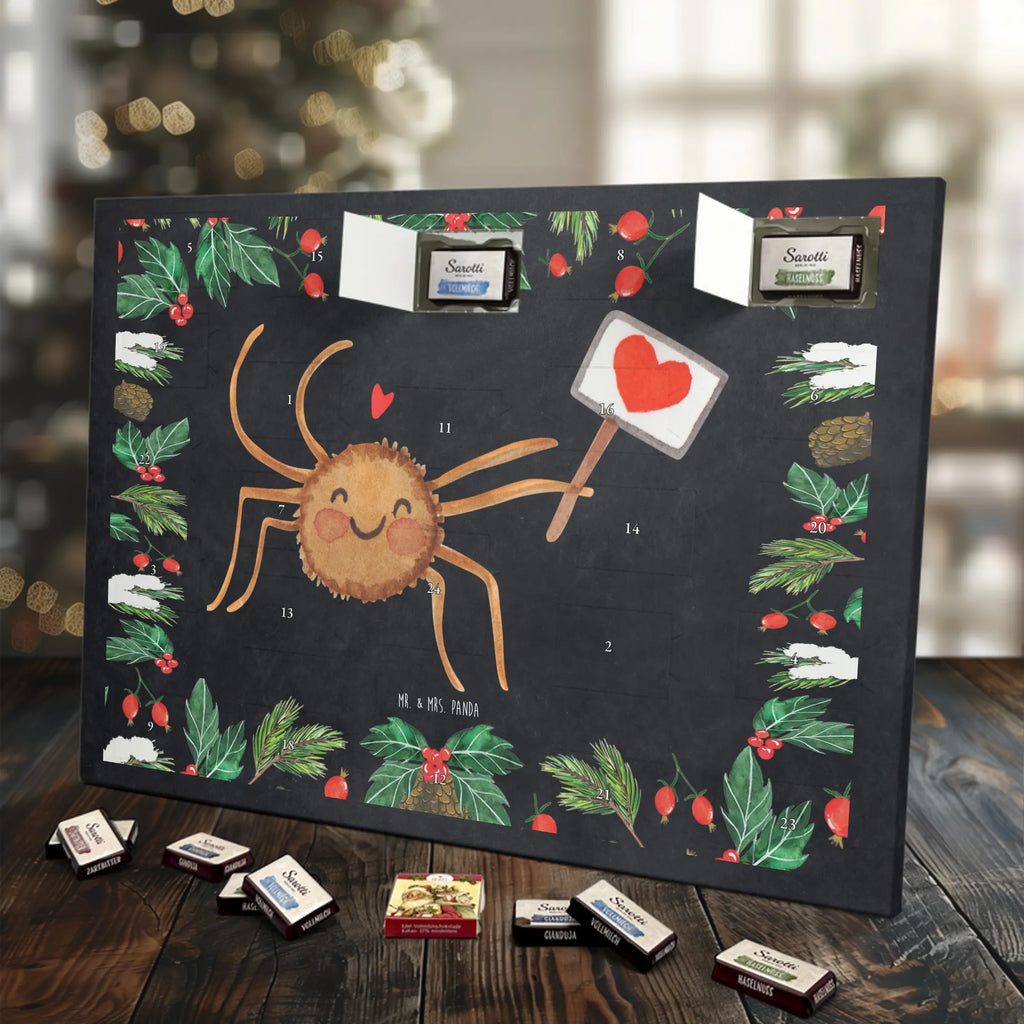 Chocolate advent calendar Spider Agatha Motivation Spider, Spider Agathe