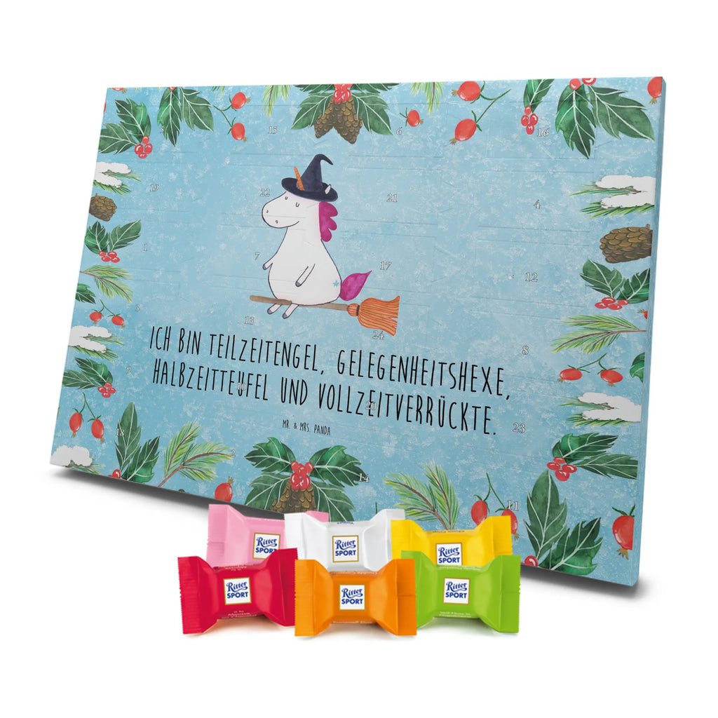Chocolate advent calendar unicorn Witch bad girl, mad, witch, wife gift, girlfriend present, devil, bitch